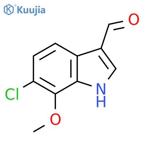 6-Chloro-7-methoxy-1h-indole-3-carbaldehyde structure