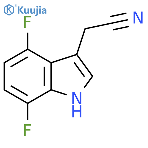 2-(4,7-Difluoro-1H-indol-3-yl)acetonitrile structure