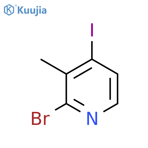 2-Bromo-4-iodo-3-methylpyridine structure