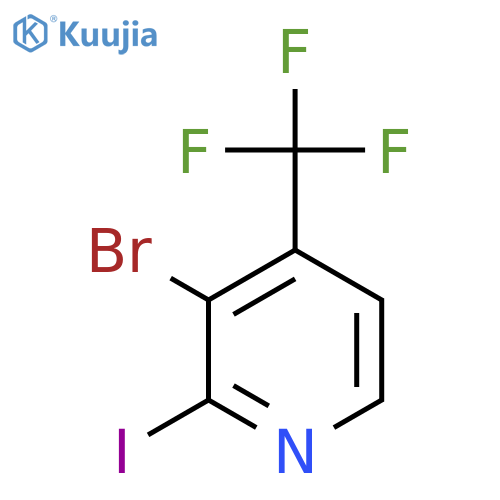 3-Bromo-2-iodo-4-(trifluoromethyl)pyridine structure