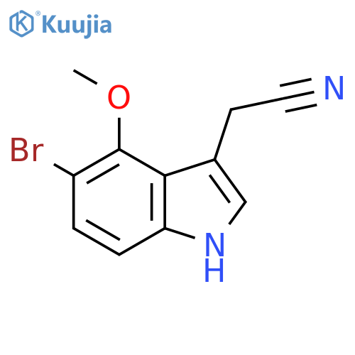 5-Bromo-4-methoxyindole-3-acetonitrile structure