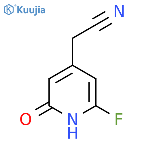 2-Fluoro-6-hydroxypyridine-4-acetonitrile structure
