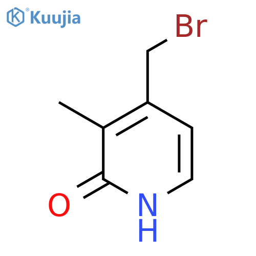 4-Bromomethyl-2-hydroxy-3-methylpyridine structure