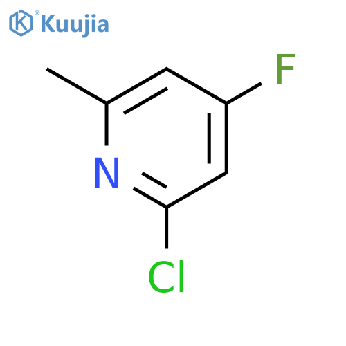 2-CHLORO-4-FLUORO-6-METHYLPYRIDINE structure