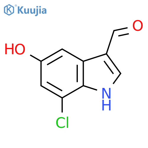 7-Chloro-5-hydroxy-1h-indole-3-carbaldehyde structure