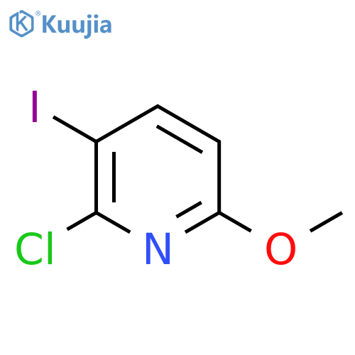 2-Chloro-3-iodo-6-methoxypyridine structure