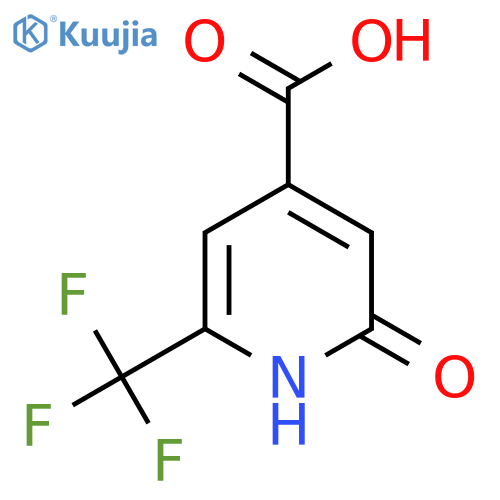 2-oxo-6-(trifluoromethyl)-1H-pyridine-4-carboxylic acid structure