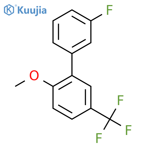 3'-Fluoro-2-methoxy-5-(trifluoromethyl)biphenyl structure
