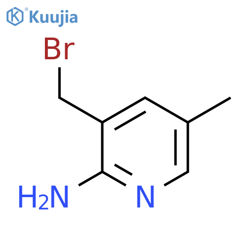 2-Amino-3-bromomethyl-5-methylpyridine structure