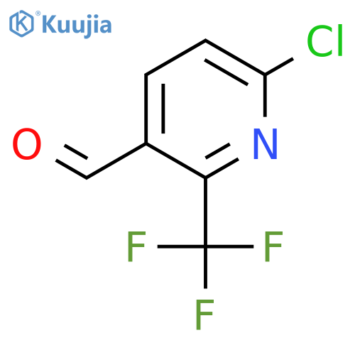 6-chloro-2-(trifluoromethyl)pyridine-3-carbaldehyde structure
