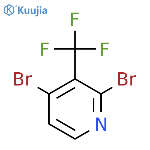 2,4-Dibromo-3-(trifluoromethyl)pyridine structure