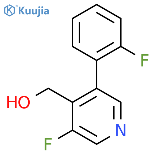 3-Fluoro-5-(2-fluorophenyl)pyridine-4-methanol structure