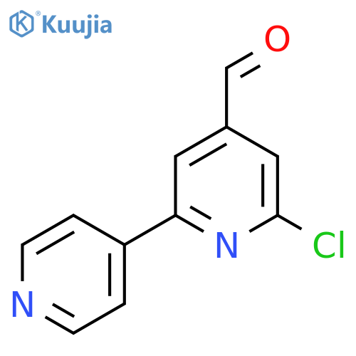 2-Chloro-6-(pyridin-4-yl)isonicotinaldehyde structure
