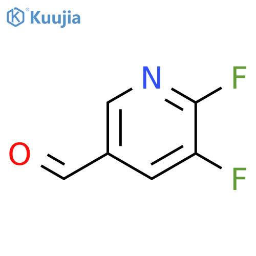 5,6-difluoropyridine-3-carbaldehyde structure