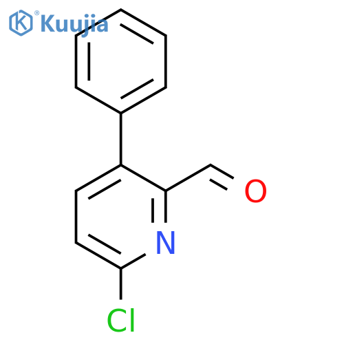 6-Chloro-3-phenylpicolinaldehyde structure