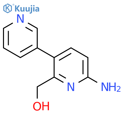 6-Amino-3-(pyridin-3-yl)pyridine-2-methanol structure