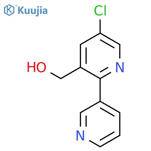5-Chloro-2-(pyridin-3-yl)pyridine-3-methanol structure