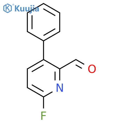 6-Fluoro-3-phenylpicolinaldehyde structure