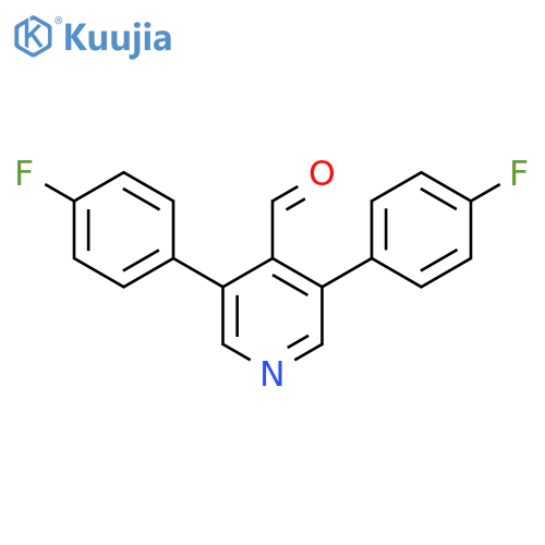 3,5-Bis(4-fluorophenyl)isonicotinaldehyde structure