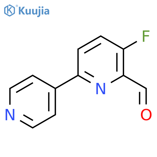 3-Fluoro-6-(pyridin-4-yl)picolinaldehyde structure