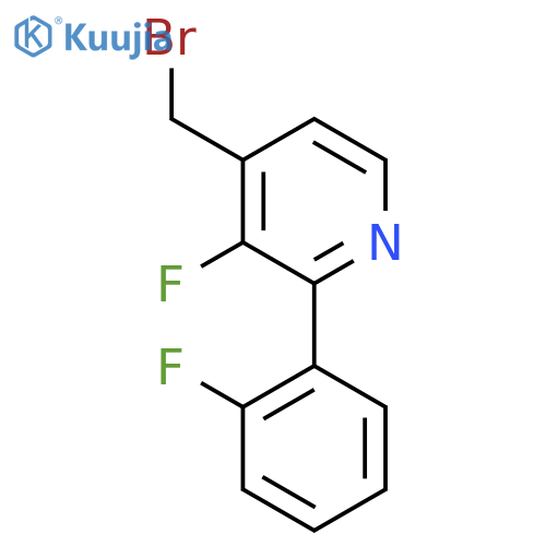 4-Bromomethyl-3-fluoro-2-(2-fluorophenyl)pyridine structure