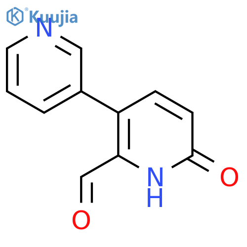 6-Hydroxy-3-(pyridin-3-yl)picolinaldehyde structure