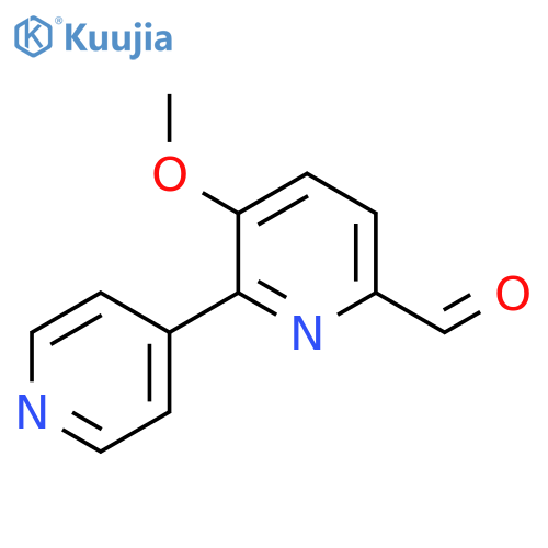 5-Methoxy-6-(pyridin-4-yl)picolinaldehyde structure