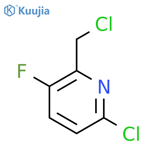 6-chloro-2-(chloromethyl)-3-fluoropyridine structure