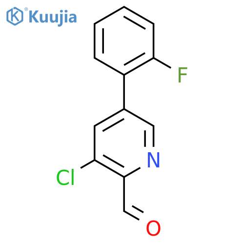 3-Chloro-5-(2-fluorophenyl)picolinaldehyde structure