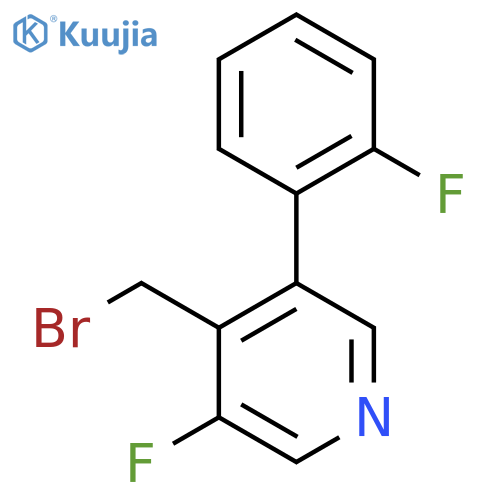 4-Bromomethyl-3-fluoro-5-(2-fluorophenyl)pyridine structure