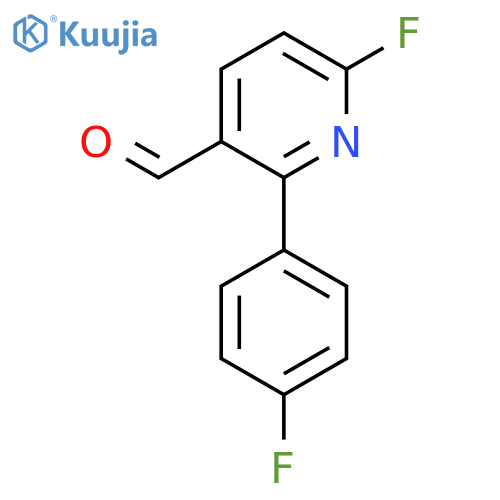 6-Fluoro-2-(4-fluorophenyl)nicotinaldehyde structure