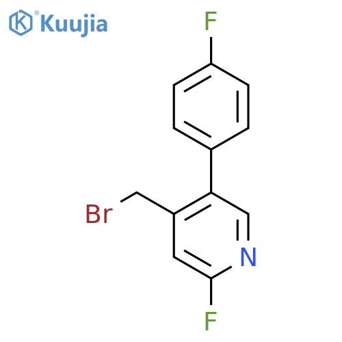 4-Bromomethyl-2-fluoro-5-(4-fluorophenyl)pyridine structure