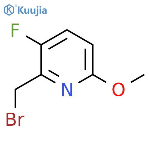 2-Bromomethyl-3-fluoro-6-methoxypyridine structure