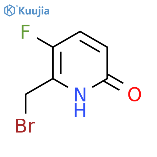 2-Bromomethyl-3-fluoro-6-hydroxypyridine structure