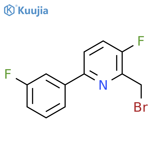 2-Bromomethyl-3-fluoro-6-(3-fluorophenyl)pyridine structure