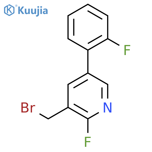 3-Bromomethyl-2-fluoro-5-(2-fluorophenyl)pyridine structure