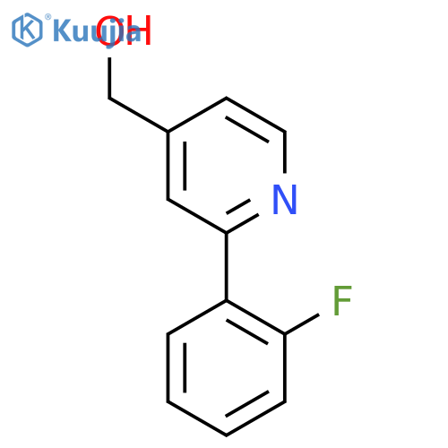 2-(2-Fluorophenyl)pyridine-4-methanol structure