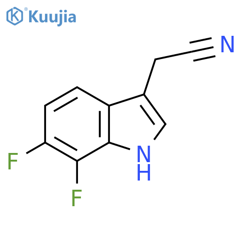 2-(6,7-Difluoro-1H-indol-3-yl)acetonitrile structure