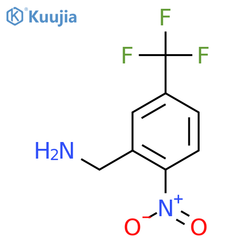 (2-Nitro-5-(trifluoromethyl)phenyl)methanamine structure
