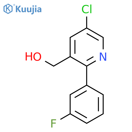 5-Chloro-2-(3-fluorophenyl)pyridine-3-methanol structure