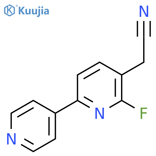 2-Fluoro-6-(pyridin-4-yl)pyridine-3-acetonitrile structure