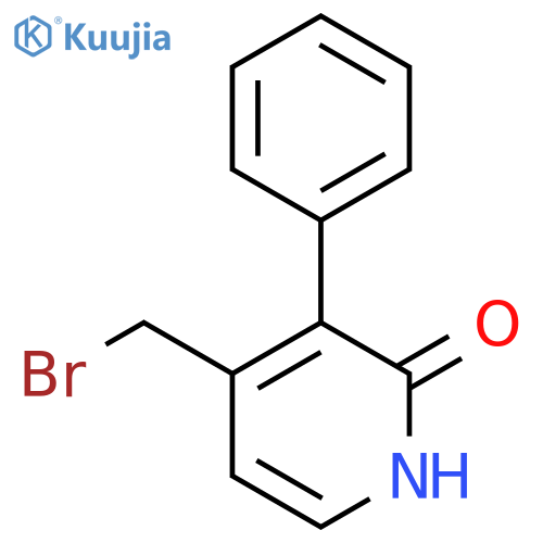 4-Bromomethyl-2-hydroxy-3-phenylpyridine structure