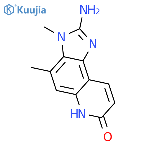 7H-Imidazo[4,5-f]quinolin-7-one, 2-amino-3,6-dihydro-3,4-dimethyl- structure