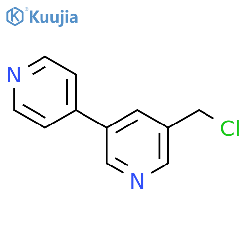 3,4'-Bipyridine, 5-(chloromethyl)- structure