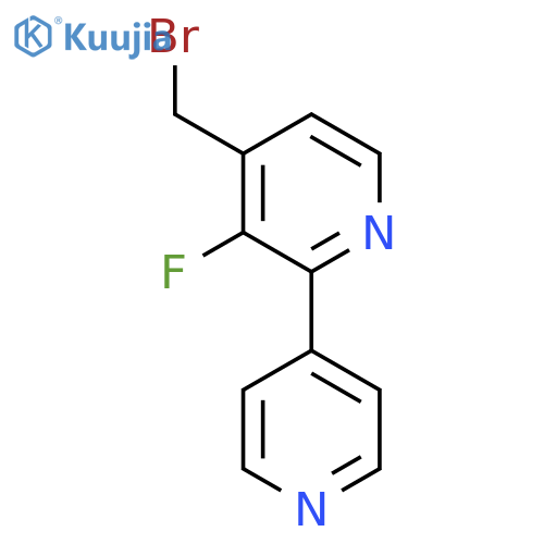 4-Bromomethyl-3-fluoro-2-(pyridin-4-yl)pyridine structure