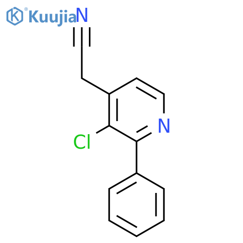 3-Chloro-2-phenylpyridine-4-acetonitrile structure