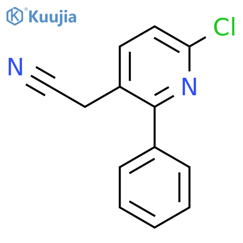6-Chloro-2-phenylpyridine-3-acetonitrile structure