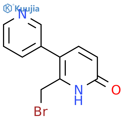 2-Bromomethyl-6-hydroxy-3-(pyridin-3-yl)pyridine structure