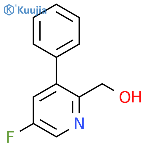 5-Fluoro-3-phenylpyridine-2-methanol structure