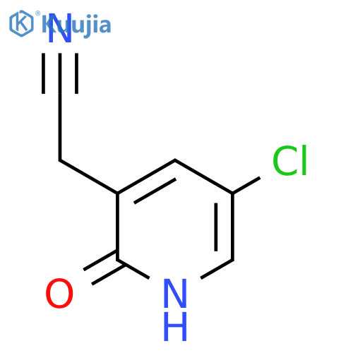 2-(5-Chloro-2-oxo-1H-pyridin-3-yl)acetonitrile structure